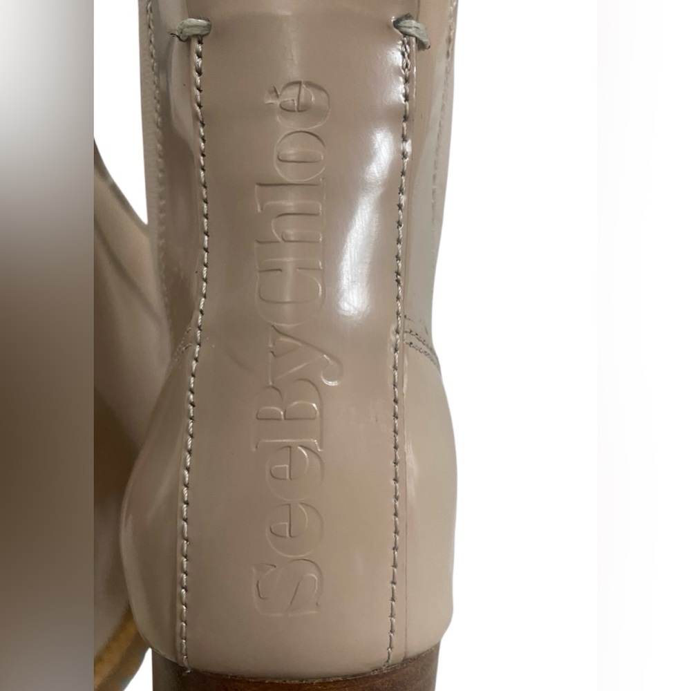 See by Chloe Mallory Chelsea lug sole boots(Dark Beige) - Picture 8 of 12